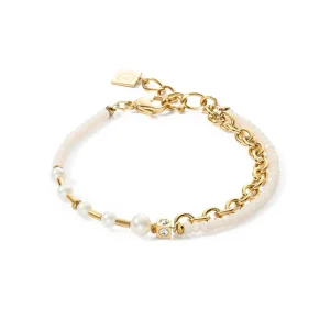 COEUR DE LION Armband Kette & Pearl Fever Weißgold- Festliche Kollektion