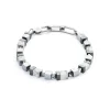 COEUR DE LION Armband Precious Cubes Weiß-Silber- Unisex Edition