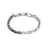 COEUR DE LION Armband Precious Fusion Gliederkette Braun-Silber- Männer