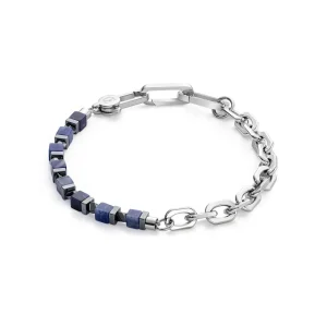 COEUR DE LION Armband Precious Fusion Link Chain Blau-Silber- Unisex Edition