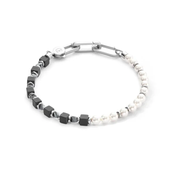 COEUR DE LION Armband Precious Fusion Pearls Schwarz- Aber