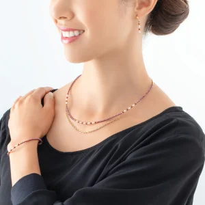 COEUR DE LION Armband Twinkle Princess Gold-Rot- Kristallarmbänder