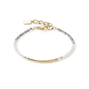 COEUR DE LION Brillantes quadratisches Armband Gold-Kristall- Hochzeit