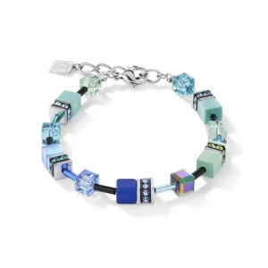 COEUR DE LION Geocube® Armband Blau-Grün- Geocube® Armbänder