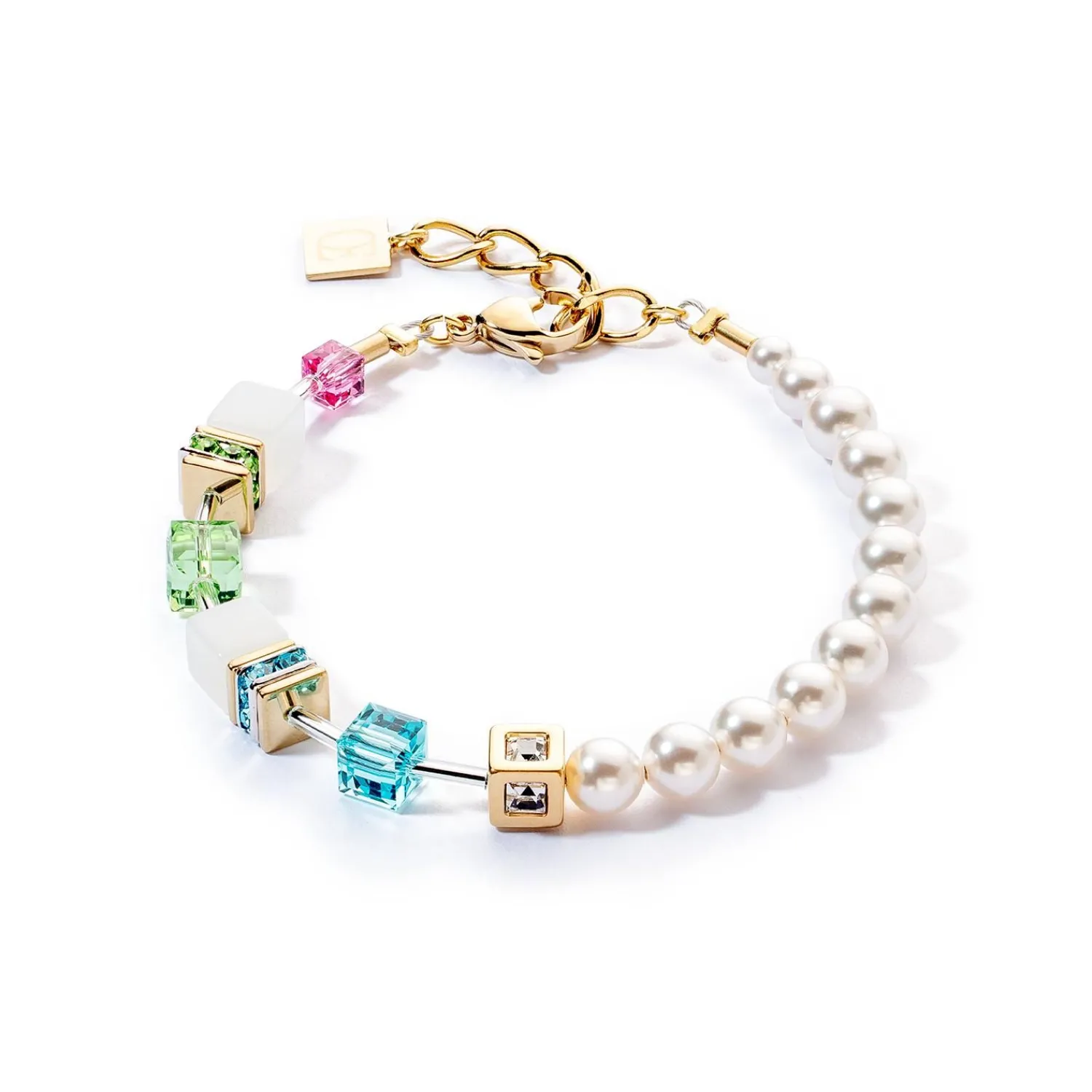 geocube_fusion_festliches_0.webp COEUR DE LION Geocube® Fusion Festliches Armband Mehrfarbig- Echter Stein