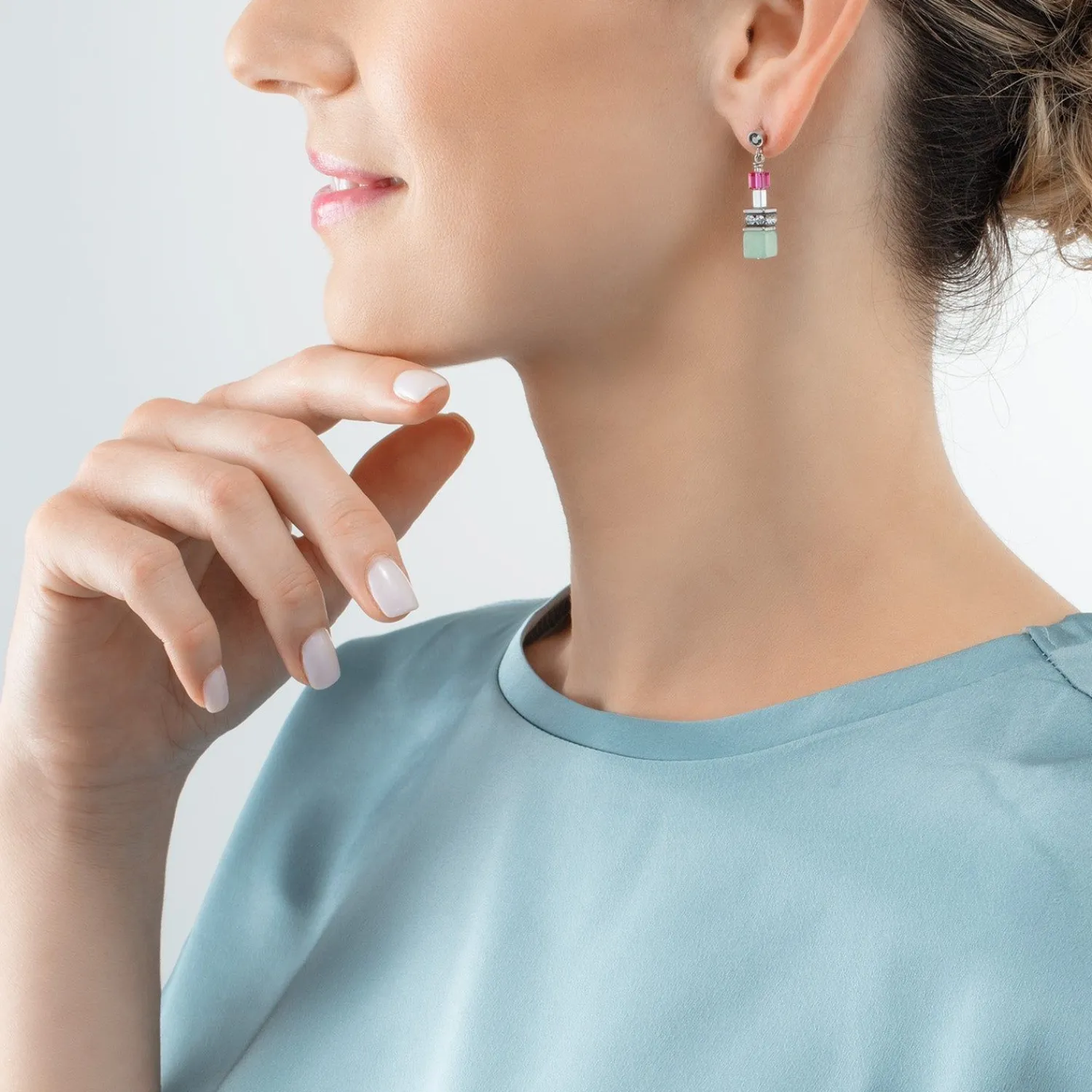 geocube_fusion_ohrringe_m_2.webp COEUR DE LION Geocube® Fusion Ohrringe Mehrfarbiger Edelstein- Geocube® Echtstein