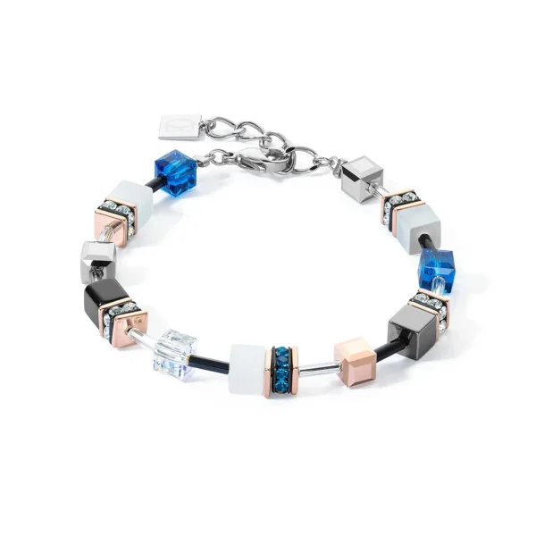 COEUR DE LION Geocube® Iconic Armband Capri Blau- Geocube® Armbänder