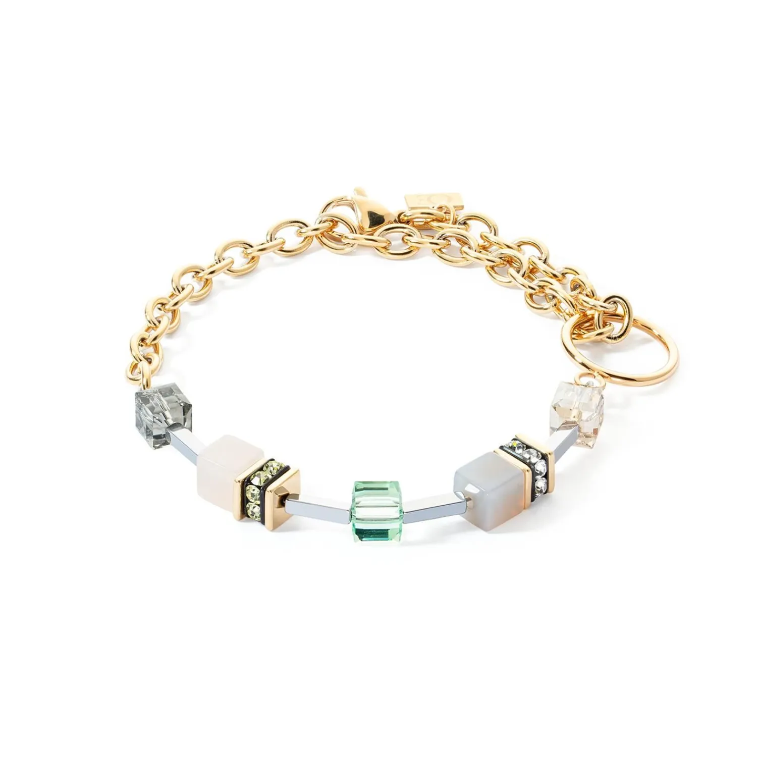 geocube_iconic_boho_armba_0-1.webp COEUR DE LION Geocube® Iconic Boho Armband Gold-Mehrfarbig- Geocube® Echtstein