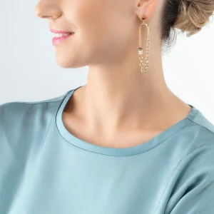 COEUR DE LION Geocube® Iconic Boho Ohrringe Gold-Mehrfarbig- Ohrstecker