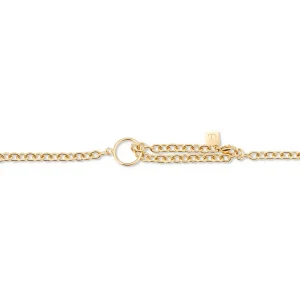 COEUR DE LION Geocube® Iconic Chain Halskette Gold-Magenta- Geocube® Halsketten