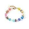 COEUR DE LION Geocube® Iconic Classic mehrfarbiges Goldarmband- Mix&And&Match-Armbänder