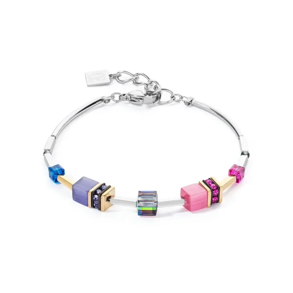 COEUR DE LION Geocube® Iconic Lite Armband Regenbogen- Geocube® Armbänder