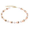 COEUR DE LION Geocube® Iconic Mono Gold Halskette Apricot Crush- Geocube® Halsketten