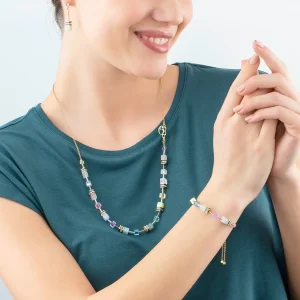 COEUR DE LION Geocube® Iconic Nature Chain Halskette Pastell- Geocube® Mehrfarbig