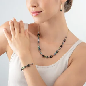 COEUR DE LION Geocube® Iconic Nature Kettenarmband Schwarz Mehrfarbig- Geocube® Armbänder