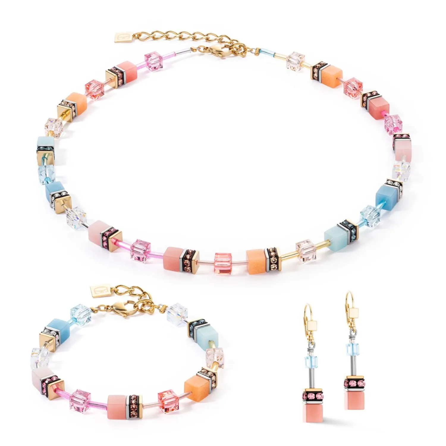 geocube_iconic_ohrringe_a_1-1.webp COEUR DE LION Geocube® Iconic Ohrringe Aqua-Aprikose- Geocube® Ohrringe