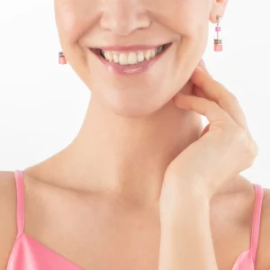 COEUR DE LION Geocube® Iconic Ohrringe Viva Magenta- Geocube® Tone&In&Tone