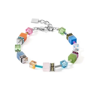 COEUR DE LION Geocube® Iconic Precious Armband Mehrfarbig Boho- Echter Stein