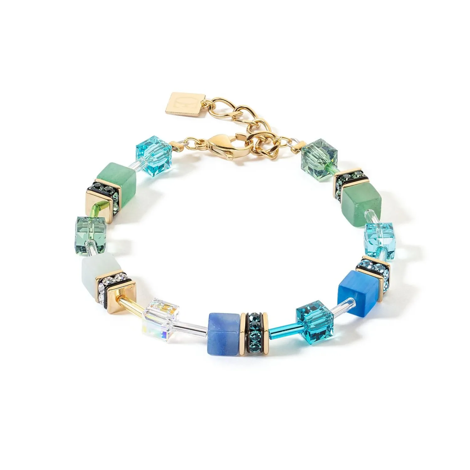 geocube_iconic_precious_a_0-26.webp COEUR DE LION Geocube® Iconic Precious Armband Grün-Türkis- Geocube® Armbänder