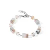 COEUR DE LION Geocube® Iconic Precious Armband Roségold-Pfirsich- Geocube® Echtstein