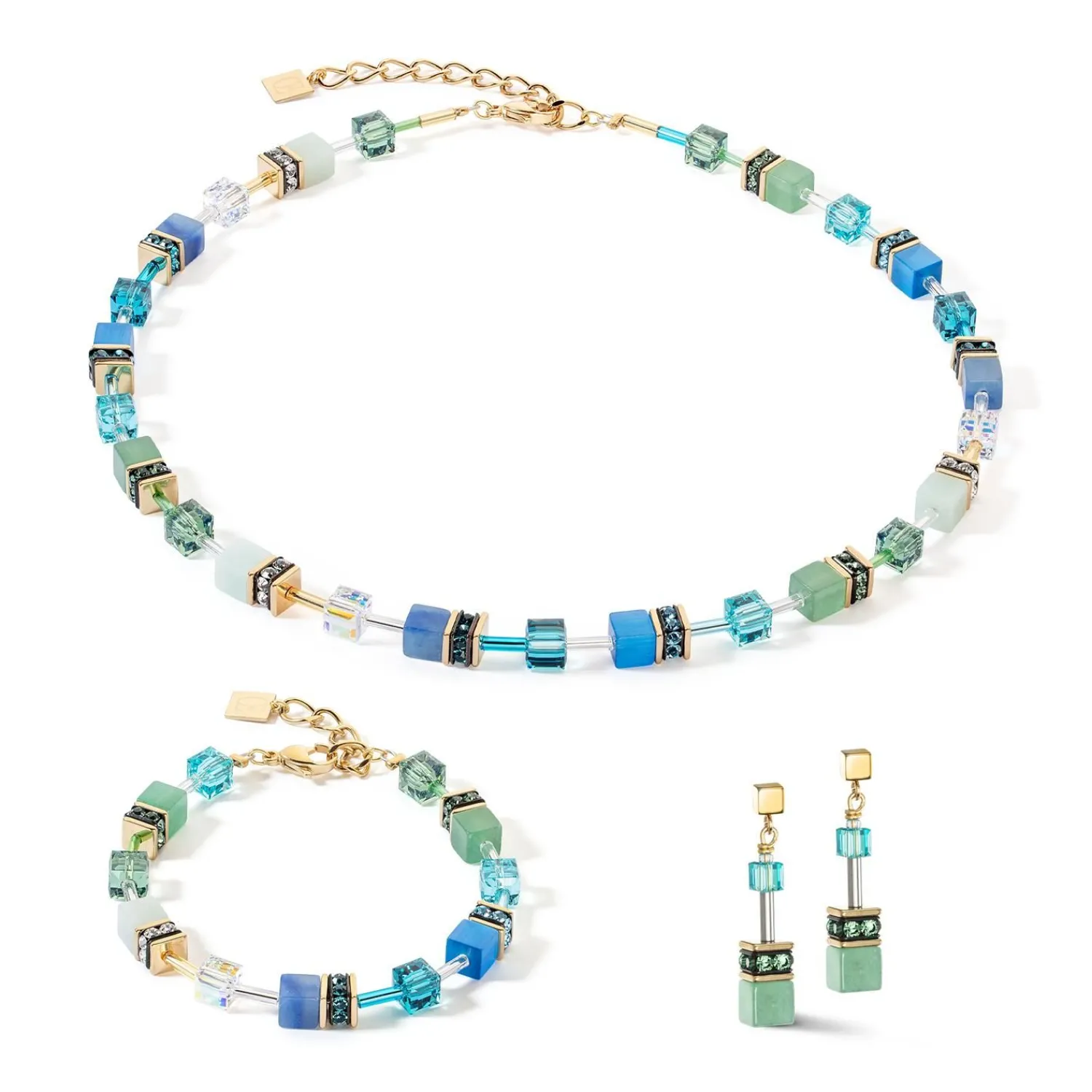 geocube_iconic_precious_a_1-26.webp COEUR DE LION Geocube® Iconic Precious Armband Grün-Türkis- Geocube® Armbänder