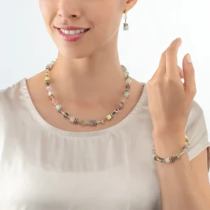 COEUR DE LION Geocube® Iconic Precious Armband Mehrfarbig Sanft- Geocube® Mehrfarbig