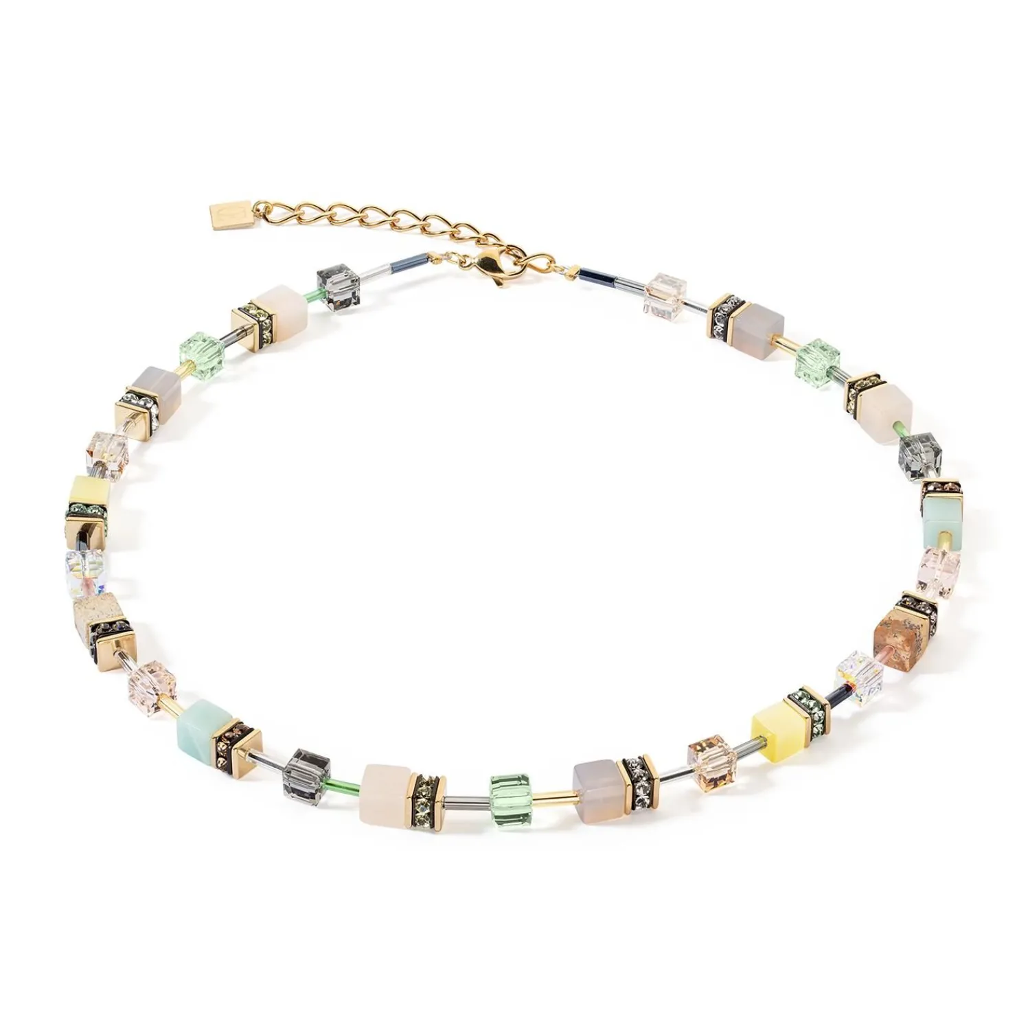 geocube_iconic_precious_h_0-16.webp COEUR DE LION Geocube® Iconic Precious Halskette Mehrfarbig Sanft- Geocube® Mehrfarbig
