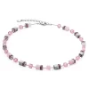 COEUR DE LION Geocube® Iconic Precious Halskette Rose- Edelsteinketten