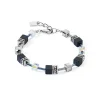 COEUR DE LION Geocube® Iconic Precious Onyx Armband Kristall-Schwarz- Echter Stein