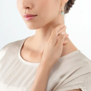 COEUR DE LION Geocube® Iconic Precious Ohrringe Mehrfarbig Sanft- Geocube® Mehrfarbig