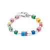 COEUR DE LION Geocube® Iconic Pure Armband Regenbogen- Echter Stein