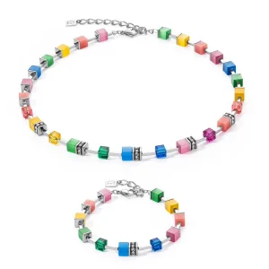 COEUR DE LION Geocube® Iconic Pure Armband Regenbogen- Geocube® Echtstein