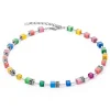 COEUR DE LION Geocube® Iconic Pure Halskette Regenbogen- Echter Stein