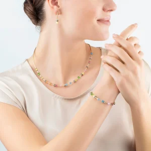 COEUR DE LION Geocube® Lite Mini Ohrringe Regenbogen- Geocube® Mehrfarbig