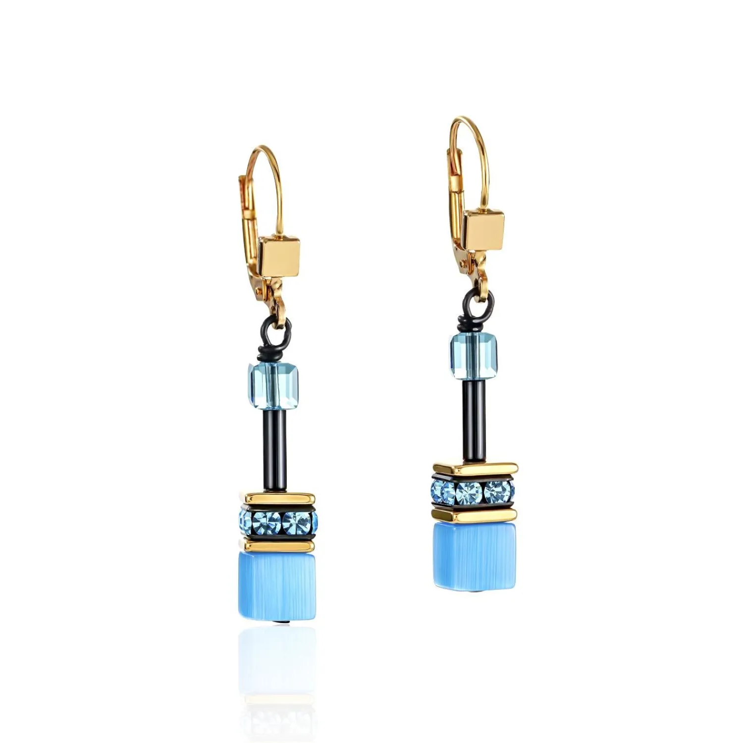 geocube_ohrringe_mehrfarb_0-2.webp COEUR DE LION Geocube® Ohrringe Mehrfarbiges Regenbogengold- Ohrhänger