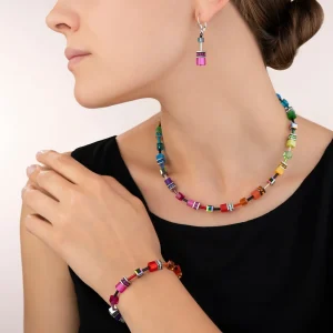 COEUR DE LION Geocube® Ohrringe Rosa- Ohrhänger