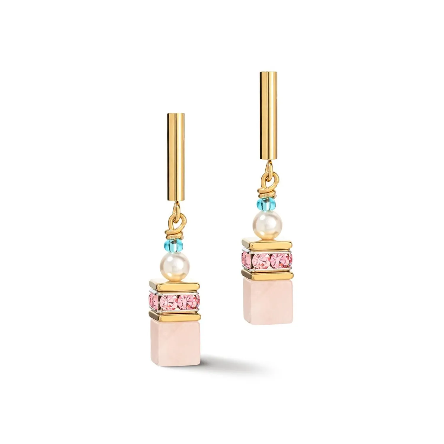 geocube_precious_fusion_p_0.webp COEUR DE LION Geocube® Precious Fusion Pearls Ohrringe Mehrfarbig Pastell- Geocube® Echtstein