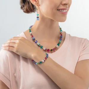 COEUR DE LION Geocube® Precious Statement Armband Gold-Mehrfarbig- Geocube® Armbänder