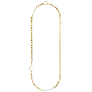 COEUR DE LION Halskette Shape Shifter Süßwasserperlen Gold- Perlenketten