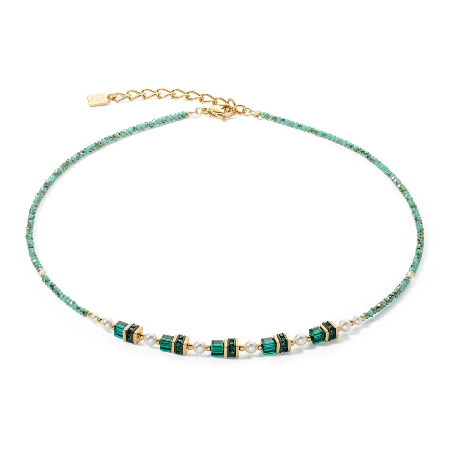 halskette_sparkling_princ_0-1.webp COEUR DE LION Halskette Sparkling Princess Gold-Grün- Kristallhalsketten