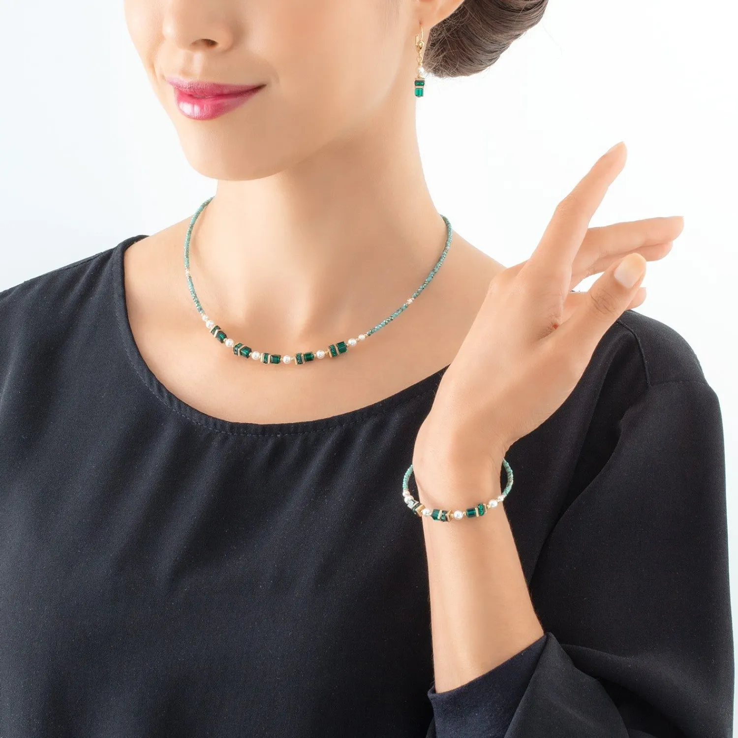 halskette_sparkling_princ_2-1.webp COEUR DE LION Halskette Sparkling Princess Gold-Grün- Kristallhalsketten