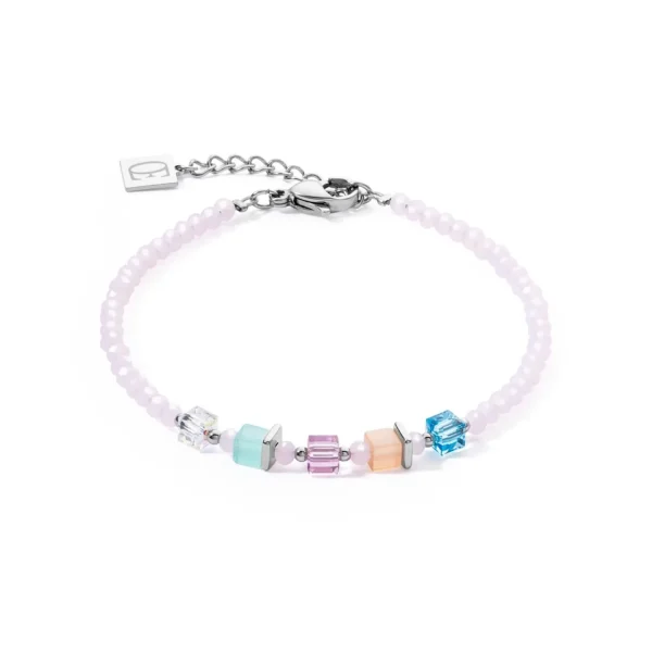 COEUR DE LION Joyful Colors Armband Rosa-Mehrfarbig- Fröhliche Farben