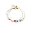 COEUR DE LION Joyful Colors Wickelarmband Gold Regenbogen- Mix&And&Match-Armbänder