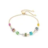 COEUR DE LION Joyful Cubes & Pearls Armband Mehrfarbig- Echter Stein