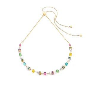 COEUR DE LION Joyful Cubes & Pearls Halskette Mehrfarbig- Perlenketten