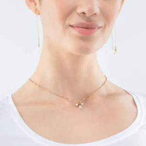 COEUR DE LION Kleine Guardian-Halskette Weiß- Halsketten mit Anhänger