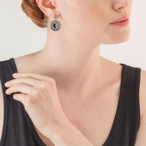 COEUR DE LION Ohrringe Amulett Statement Dunkelgrün- Kristallohrringe