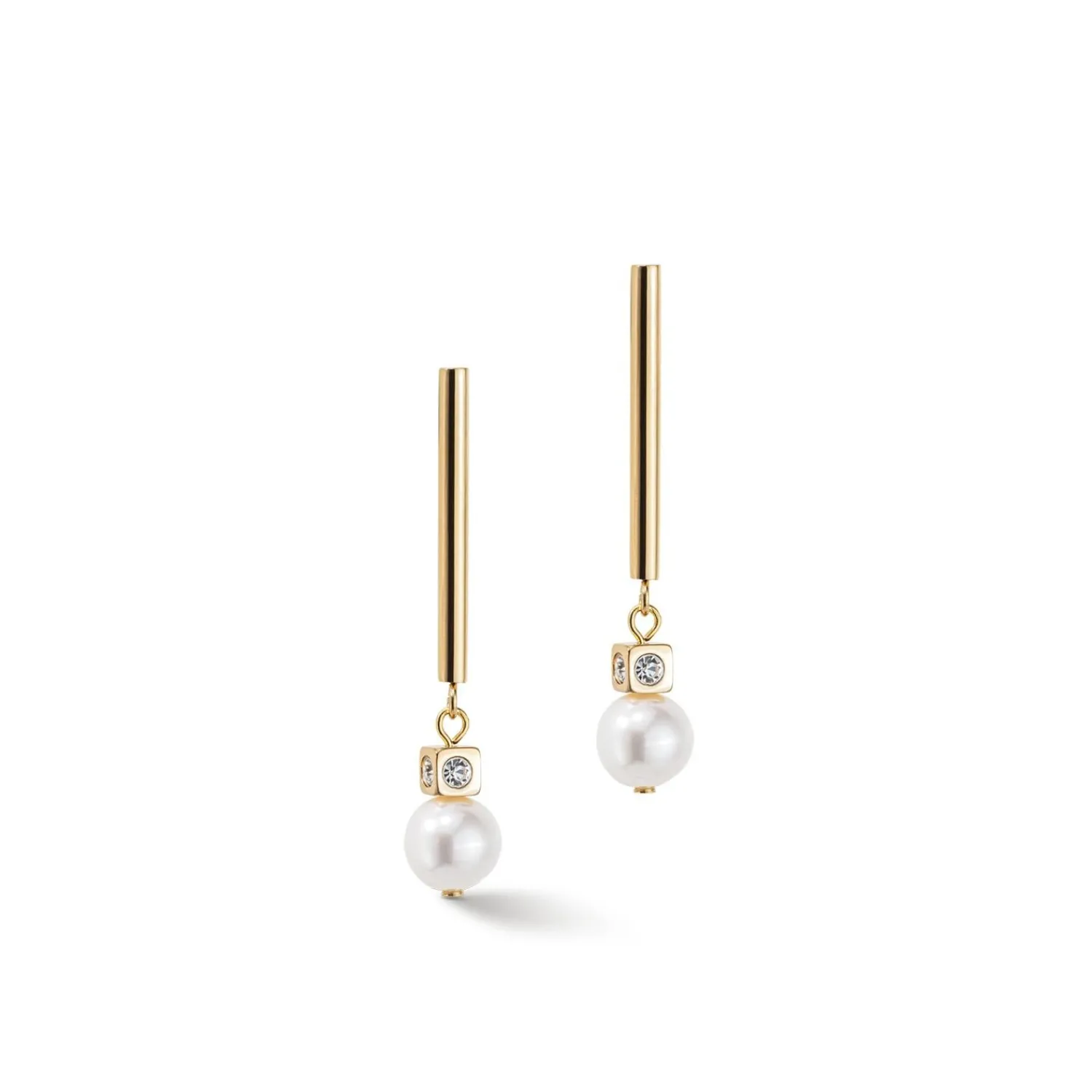 ohrringe_asymmetrie_swass_0-4.webp COEUR DE LION Ohrringe Asymmetrie Süßwasserperlen & Edelstahl Weißgold- Ohrstecker