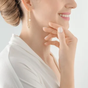 COEUR DE LION Ohrringe Kette & Pearl Fever Weißgold- Festliche Kollektion