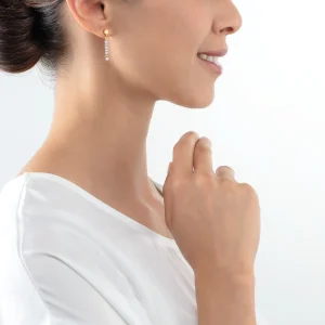 COEUR DE LION Ohrringe Little Twinkle Gold-Eisblau- Kristallohrringe